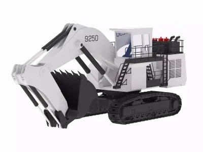 Excavator Mining R9250 Low-poly 3D model