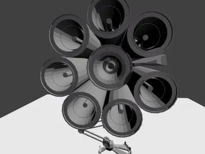 Battle-Mech robot Free 3D model