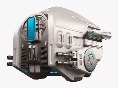 Sci Fi Drone 3D model shop