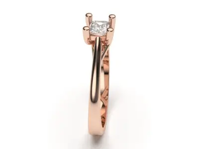 solitaire with ring sizes  8 part S57 3D print model
