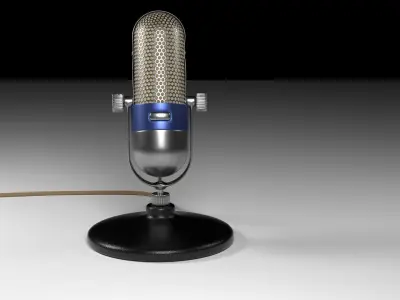 Vintage Microphone 3D model