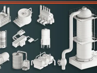 Factory Units-VOL03 3D model