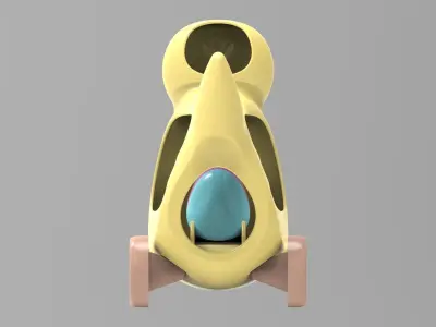 Duck and eggs 3D model