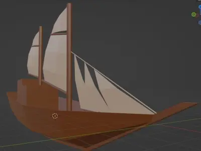 Phinisi Ship 3D model