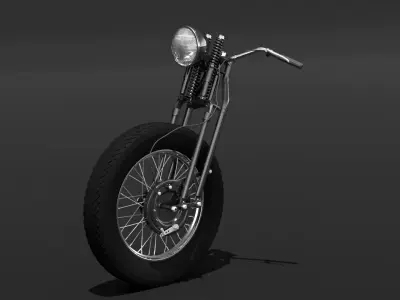 Motorcycle Springer Fork 3D model
