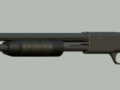 Mossberg 500 shotgun 3D model 3D model