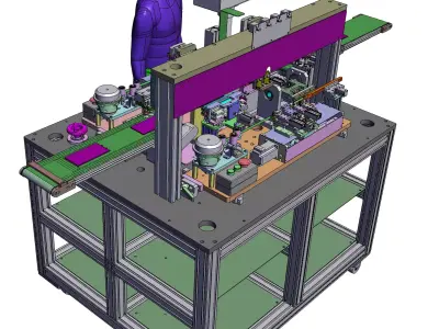 Side labeling machine 3D model