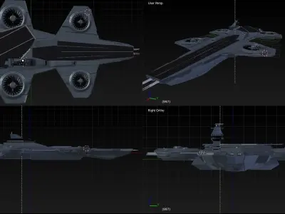 Avengers Helicarrier 3D model