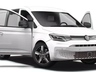 VW Caddy Cargo SWB HQ Interior 2025 3D model