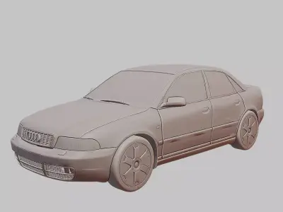 2000 Audi S4 B5 Detailed 3D Printable Car Model 3D print model