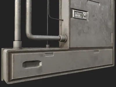Fuseboxes 01 PBR Low-poly 3D model