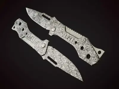 Knife 4 J Low-poly 3D model