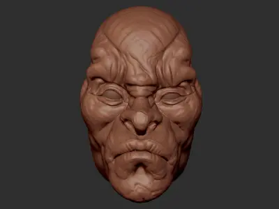 Face bowl 3D print model