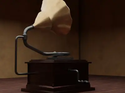 Gramophone Free 3D model