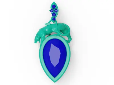 Panther pendnat  01 3D print model