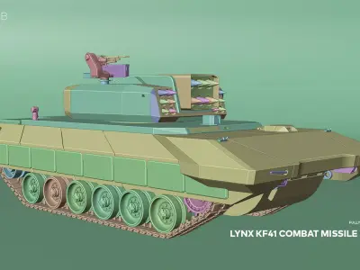 Lynx KF41 Combat Missile Platform 3D model