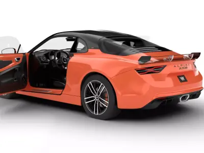 Alpine A110 S 2022 HQ 3d model 3D model