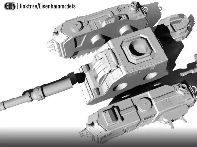 Vorwagen Wargame Tank 3D print model