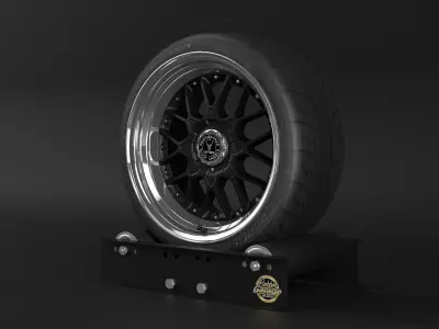North Wheels D-010 Low-poly 3D model