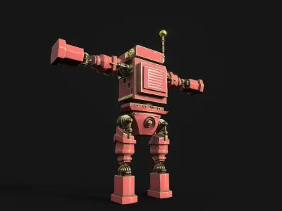 Robot Action Figure 3D model