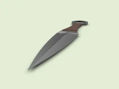 Kunai knife 3D model purchase
