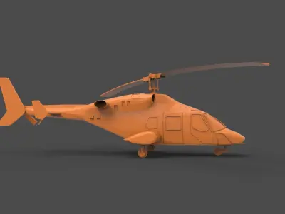 BELL 222 3D print model