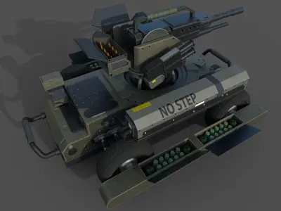 Concept drone for games 3D model