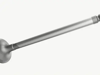Internal combustion engine valve 3D model