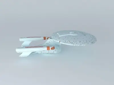 Star Trek Starship Enterprise NCC-1701-D Free 3D model