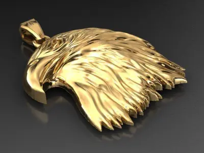 White Eagle Pendant  3D print model