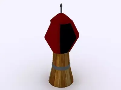 Low poly Defence Tower Free low-poly 3D model