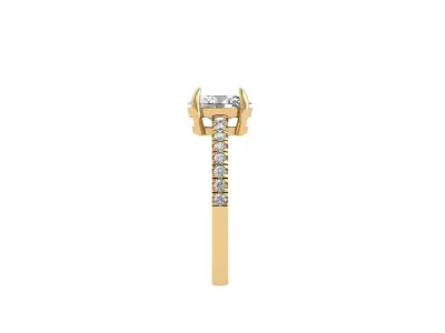  Oval Solitaire Ring 3D print model purchase