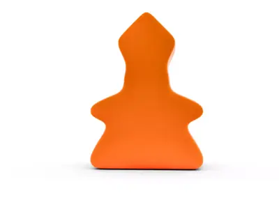 Stylized Abbot Meeple  Board Game Asset  03 3D print model