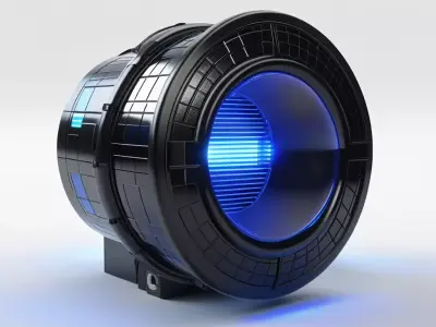 Futuristic SciFi Engine Module 3D model