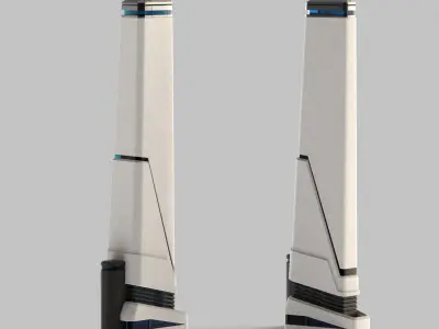 Sci-Fi Buildings Pack  3D model