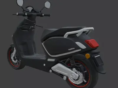 High-Quality 3D Model of Modern Electric Scooter 3D model