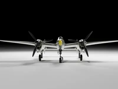 lockheed p38 3D model