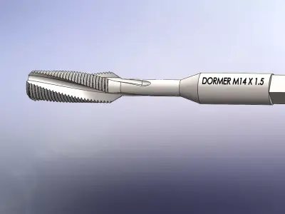 Machine tap 3D model
