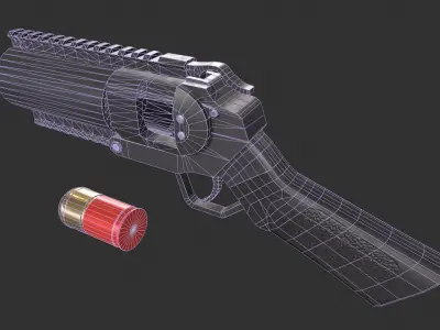 M052 40mm Grenade Launcher Low-poly 3D model