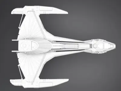 Klingon Raptor scale model   3D print model