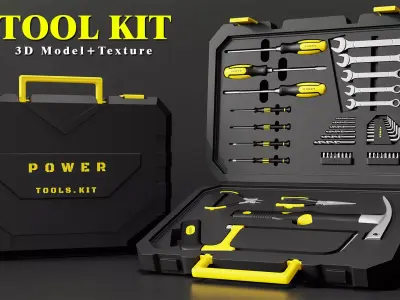 Tool Kit -3D Model -Texture 3D model