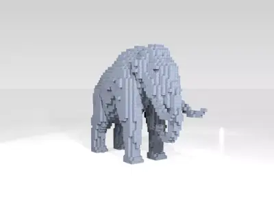 Mammoth Voxel 3D model