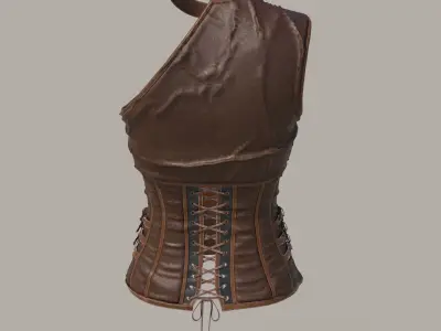 Steampunk Victorian Corset 3D model