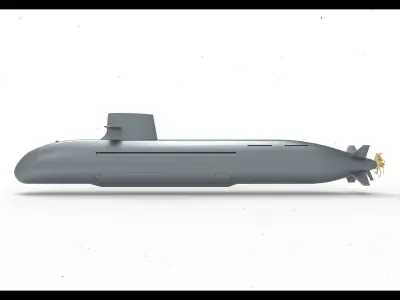 Taigei submarine 3D model