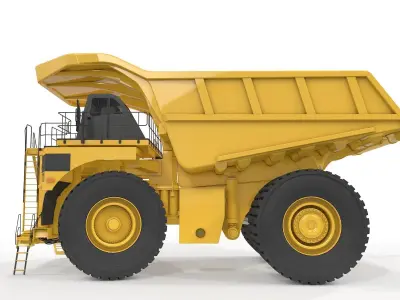 Rigged Mining Truck  3D model
