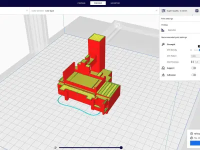surface grinder machine 3D print model