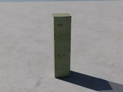 Industrial Metal Cabinet 3D model