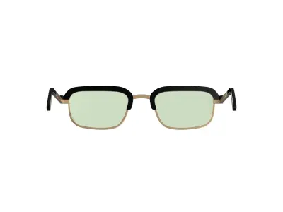 Mint Browline Sunglasses 3D model