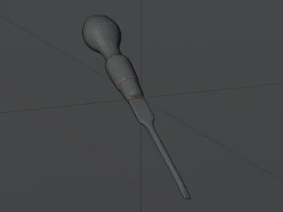 Rusty Tool Screwdriver 3D scan PBR 4K textures Low-poly 3D model