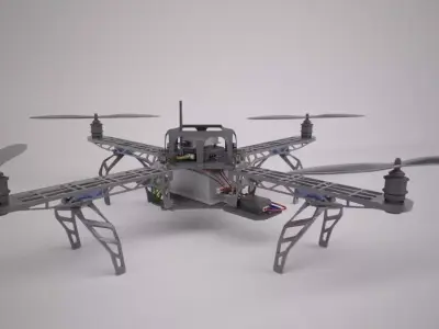 Quadcopter Drone 3D model 3